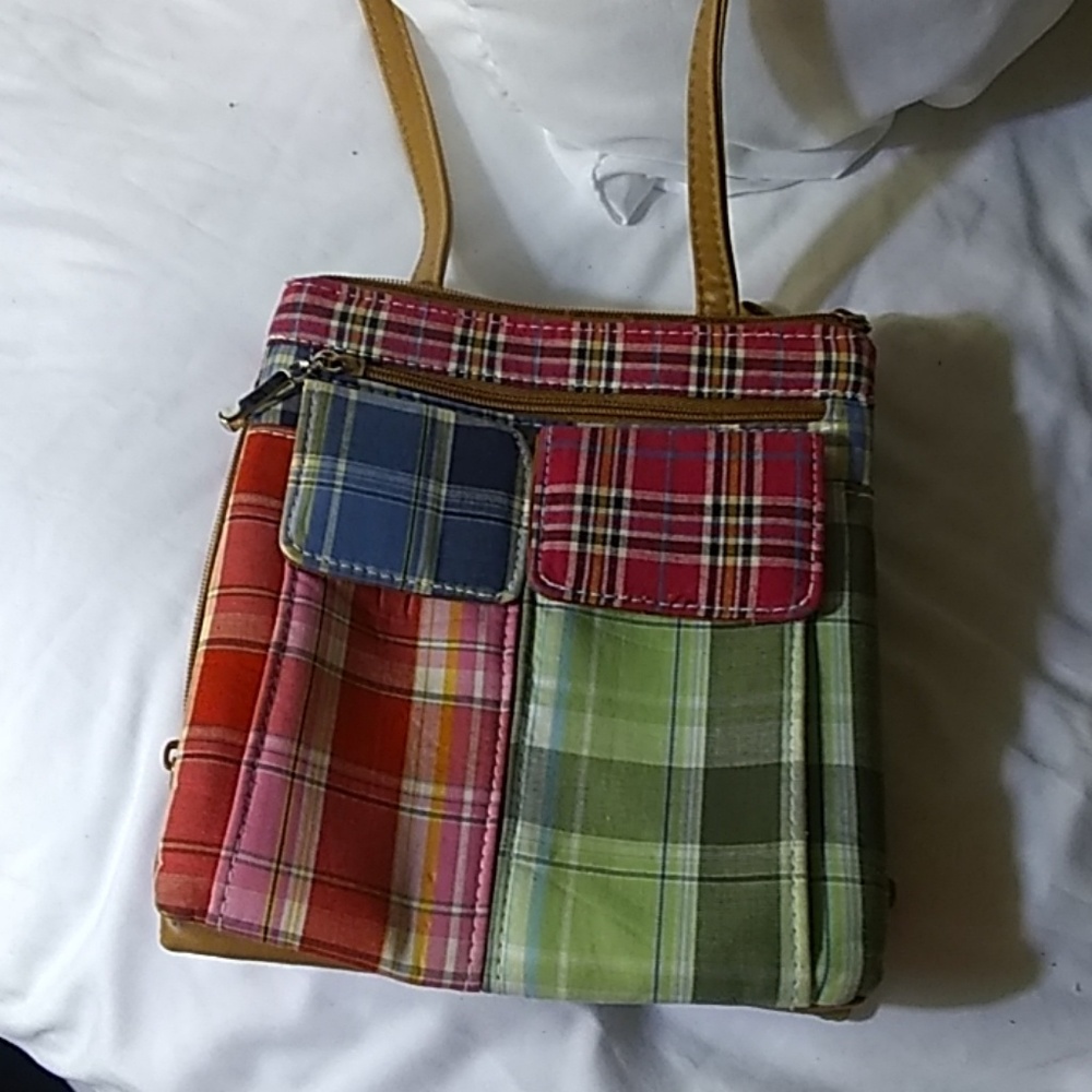 Plaid crossbody bag